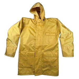 VTG High Seas Men's ~XL Yellow Foul Weather Rain Jacket Fishing Sailing SEE DESC